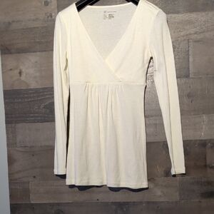 INC International Concepts Cream Long Sleeve Dress Never Worn